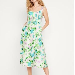 Women’s Sleeveless Floral Midi Dress